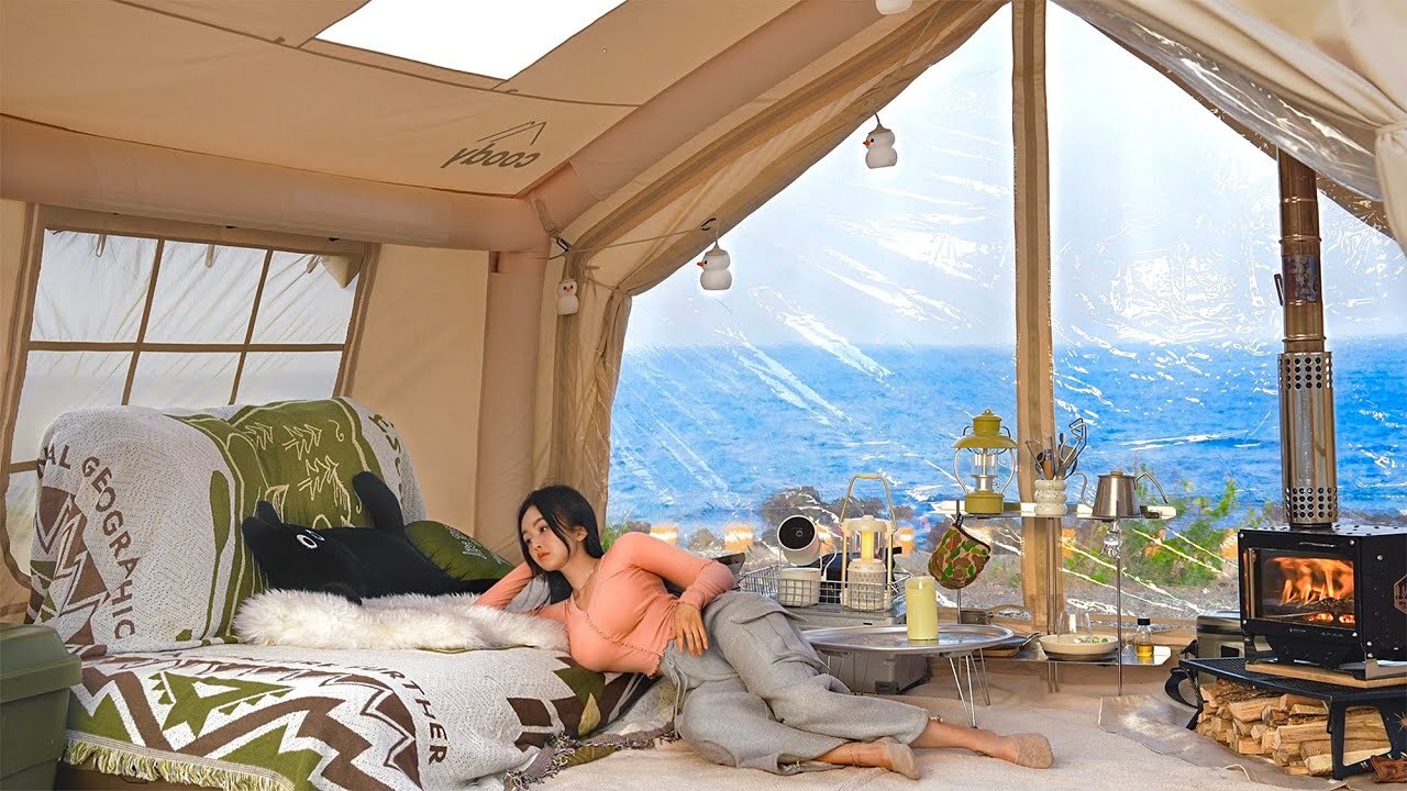 由空氣撐起的 10.0 充氣帳篷裡，享受一場溫馨的露營