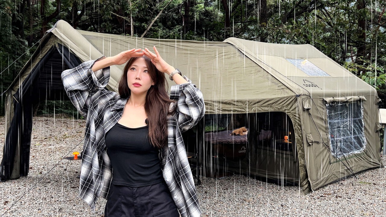 雨天裡享受舒適又溫馨的雨中露營｜Coody 8.0＋充氣拓展