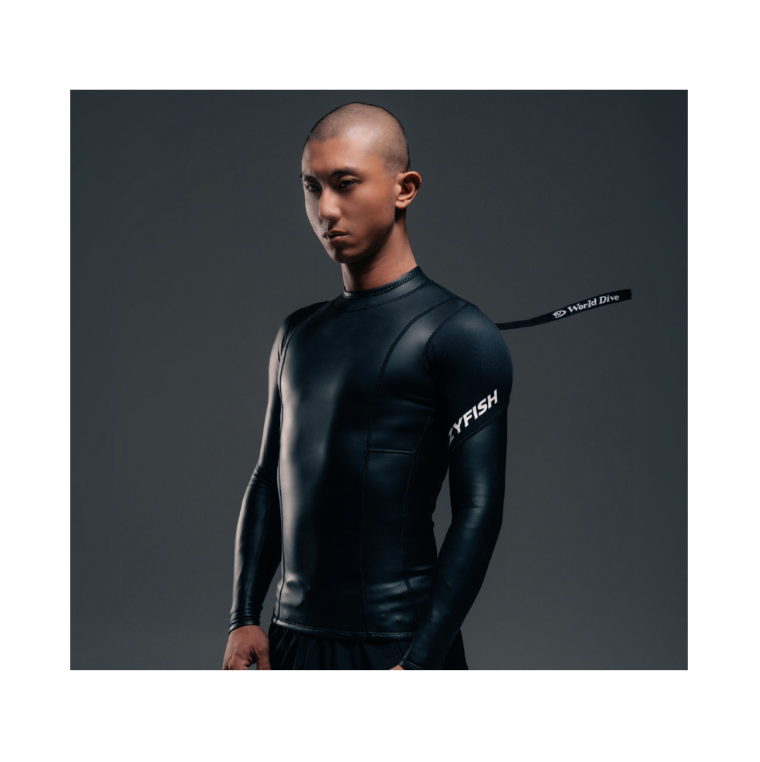 ▲LAZYFISH by WORLDDIVE MEN’S TOP WETSUIT 1MM SCSJ 防寒上衣