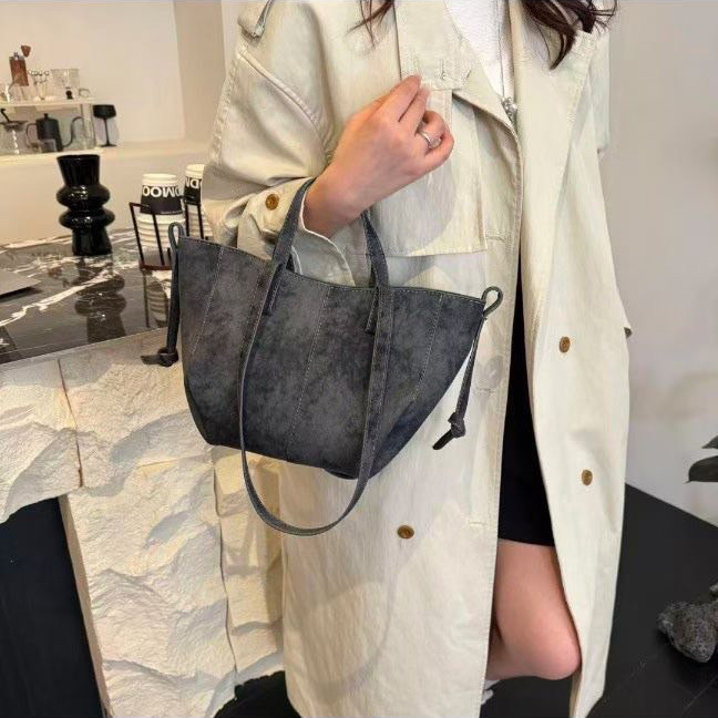 質感麂皮肩背手提兩用托特包 / 5色