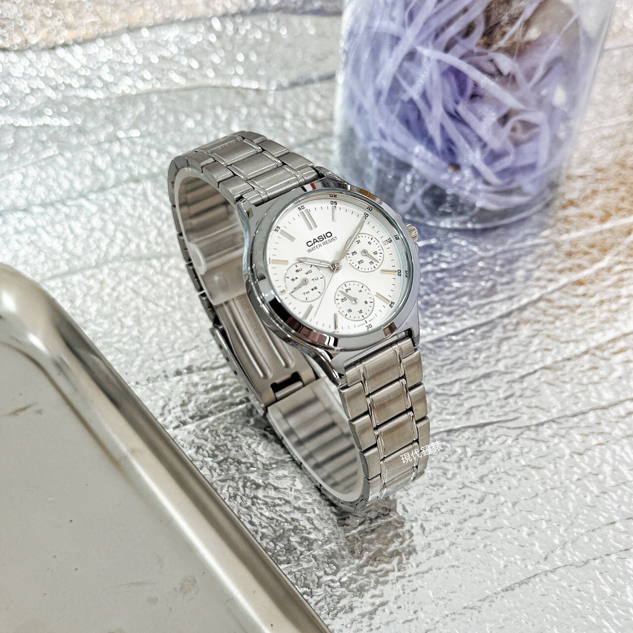 【CASIO 卡西歐】甜美系三針三眼女錶LTP-V300D-7A 33.2mm 現代鐘錶