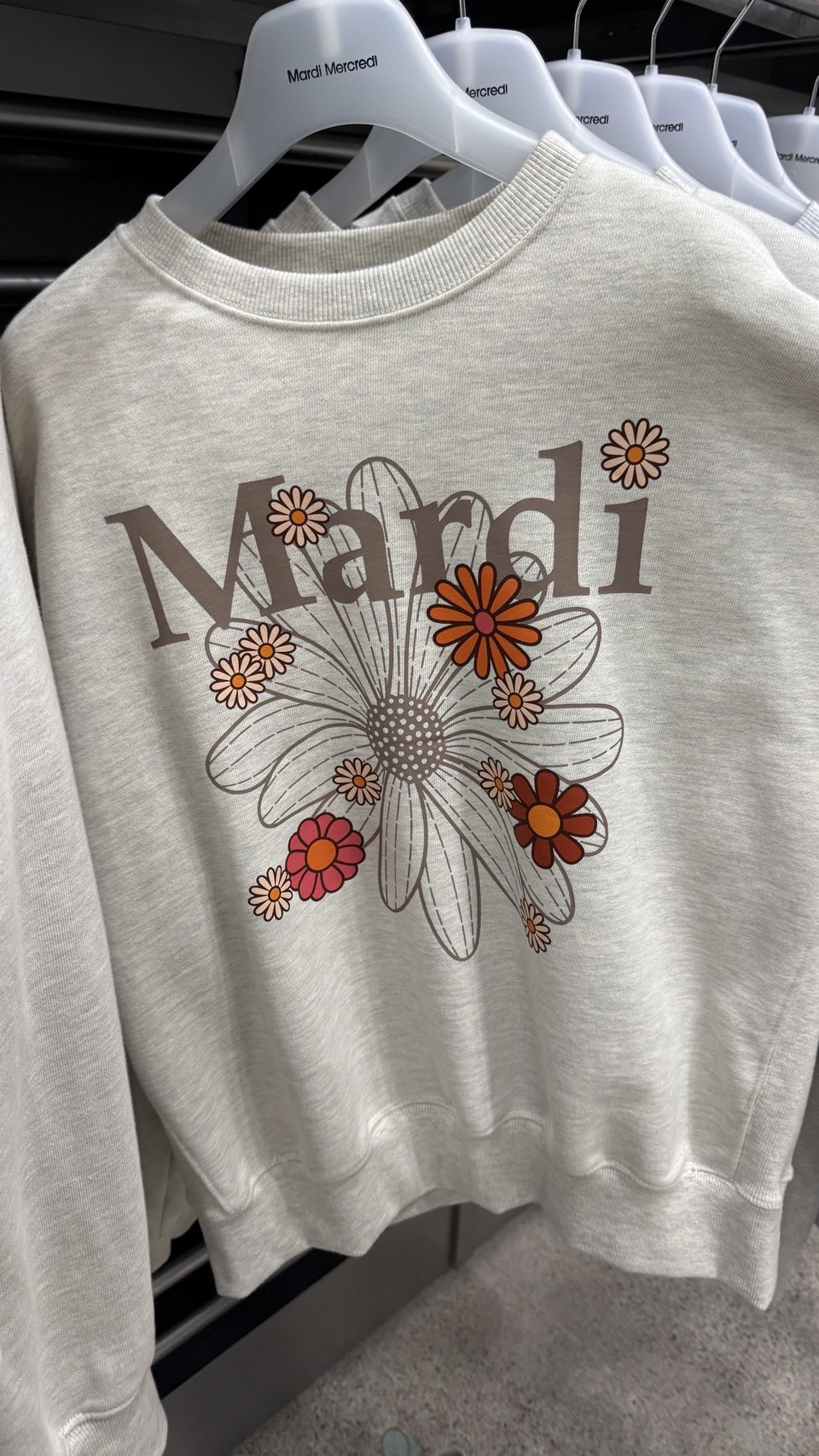 韓國 Mardi 特殊款花花大學TEE