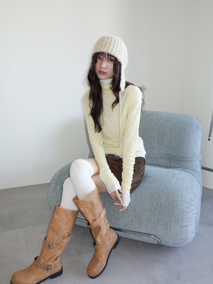 wool over-knee socks