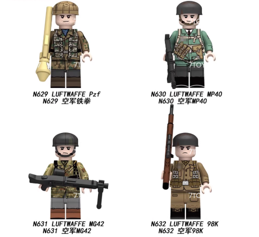 German Paratroopers Set WWII Fallshrimjager