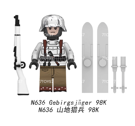 German Mountain Troops Set WWII Gebirgsjäger