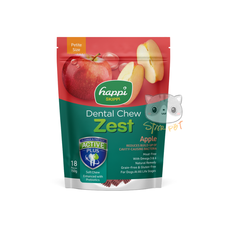 Happi Skippi Apple Dental Chew Zest (2.5inch) 150g