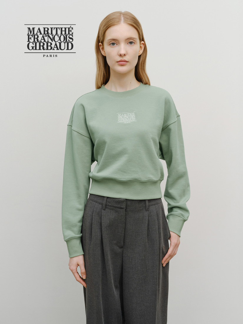 【 限量現貨 】MFG 經典刺繡 LOGO 短版大學T 韓國