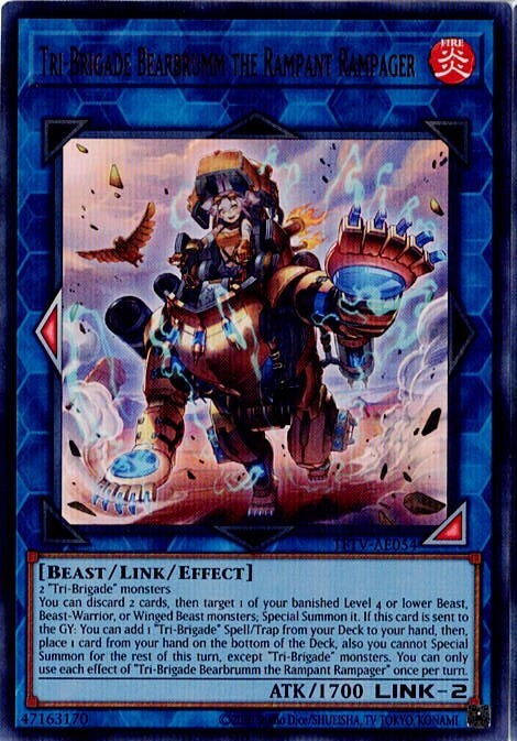 TFTV-AE054 (UR/PSER)Tri-Brigade Bearbrumm the Rampant Rampager(鐵獸戰線 塊擊的貝爾百隆)