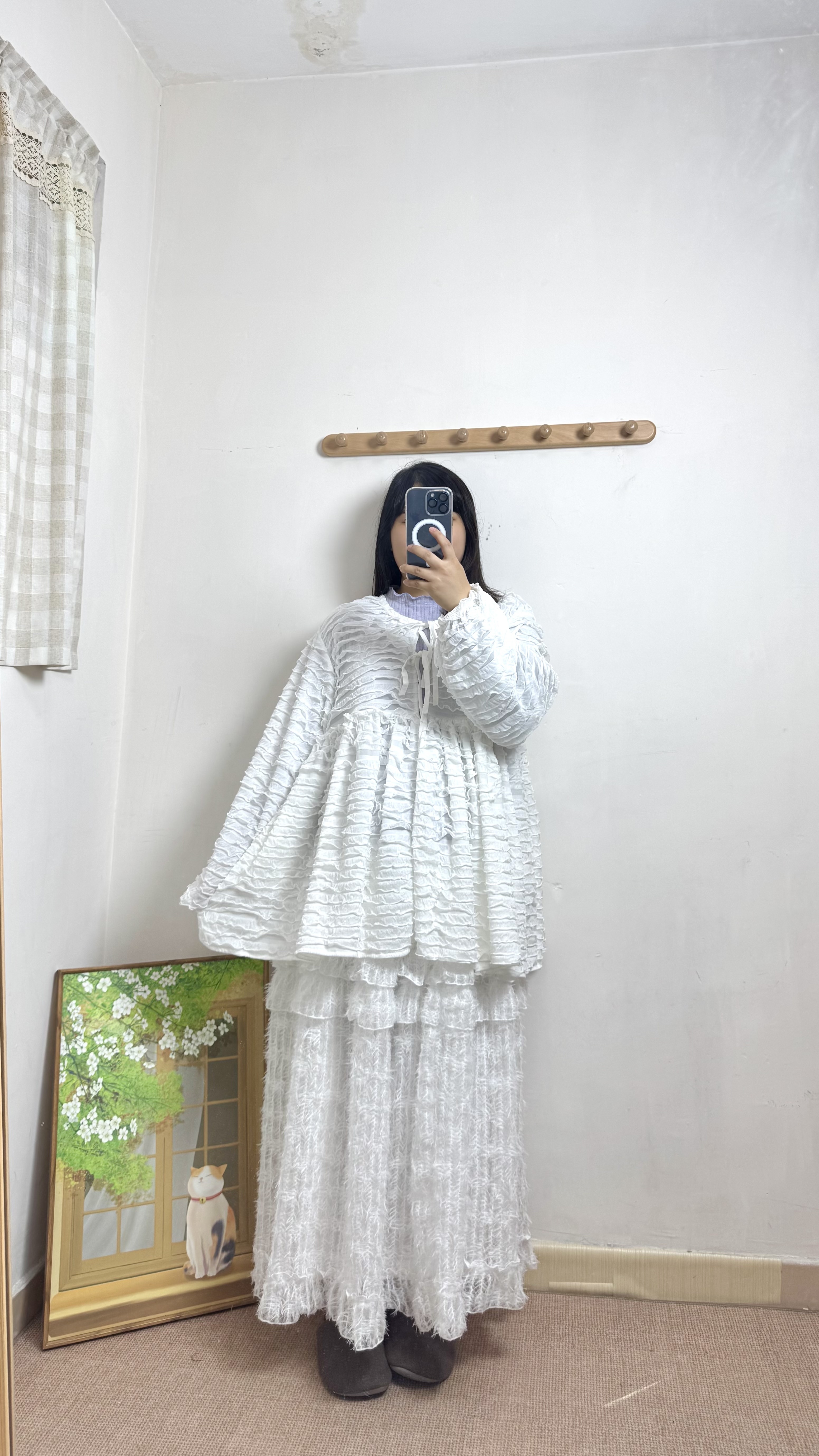 千層捲捲綁帶外套