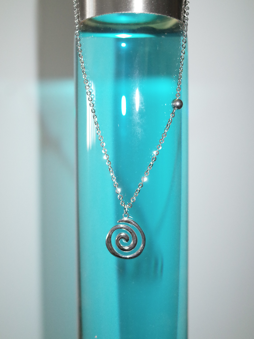 coiled twist spiral necklace