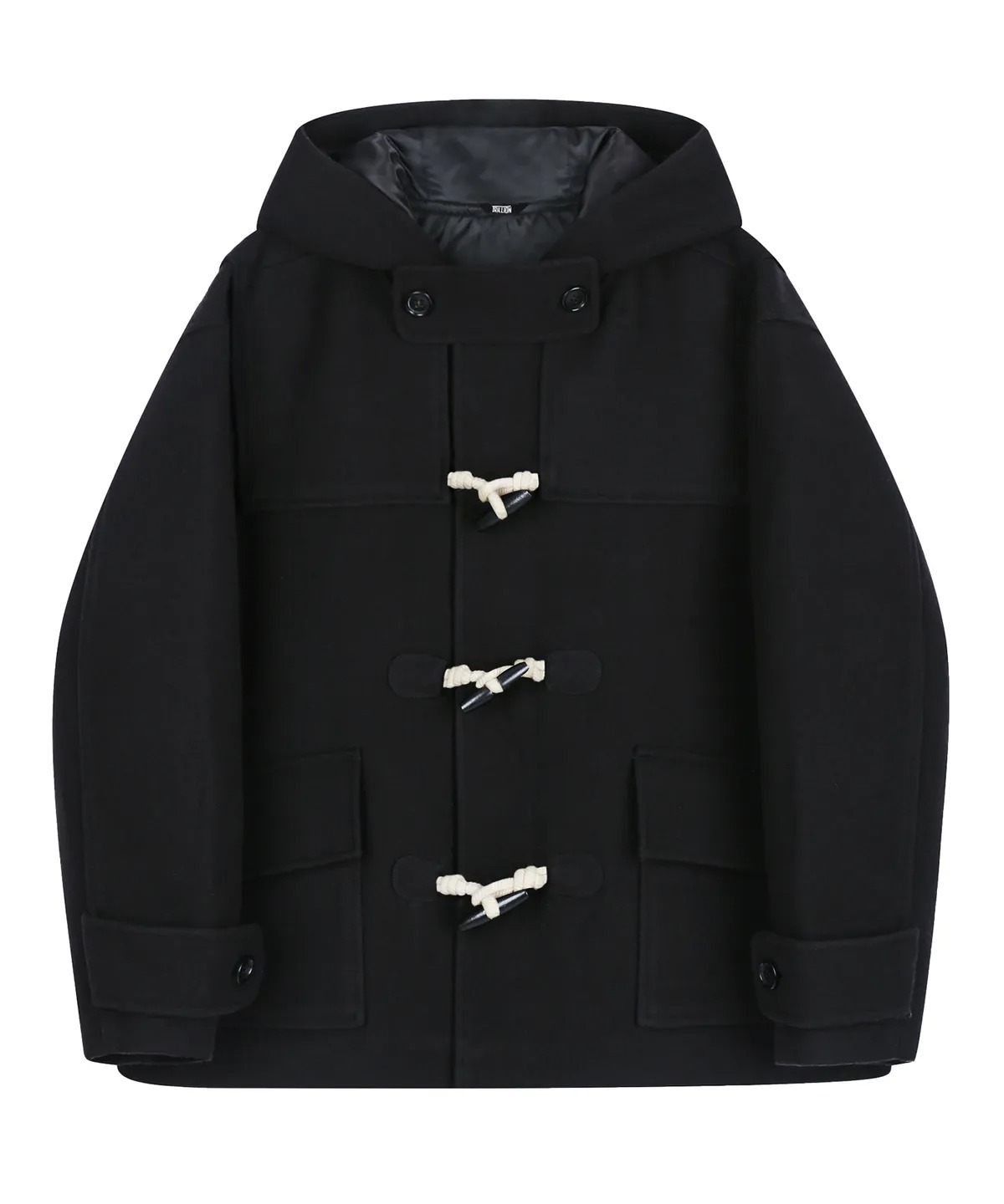 TRILLION UNISEX BALMACAAN DUFFLE SHORT COAT