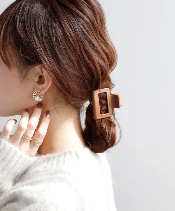 [連線優惠] ANEMONE 沉穩色系方形鯊魚夾