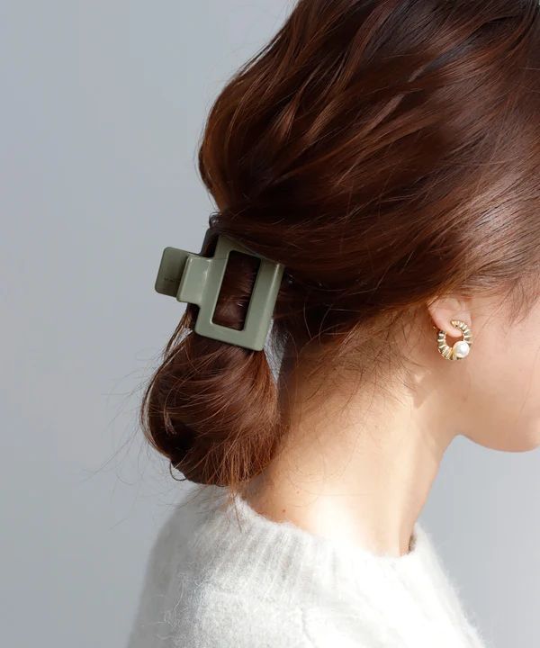 [連線優惠] ANEMONE 沉穩色系方形鯊魚夾