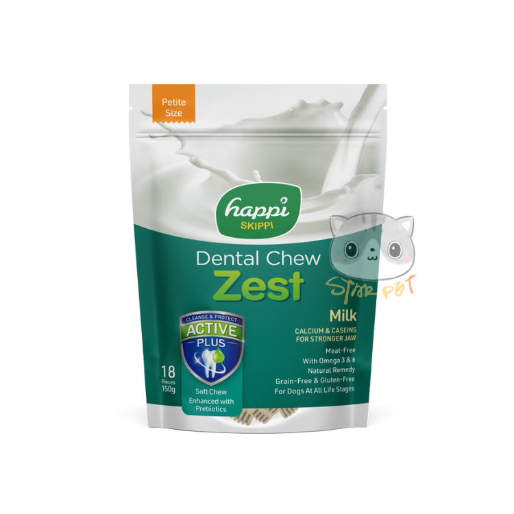 Happi Skippi Milk Dental Chew Zest (2.5inch) 150g