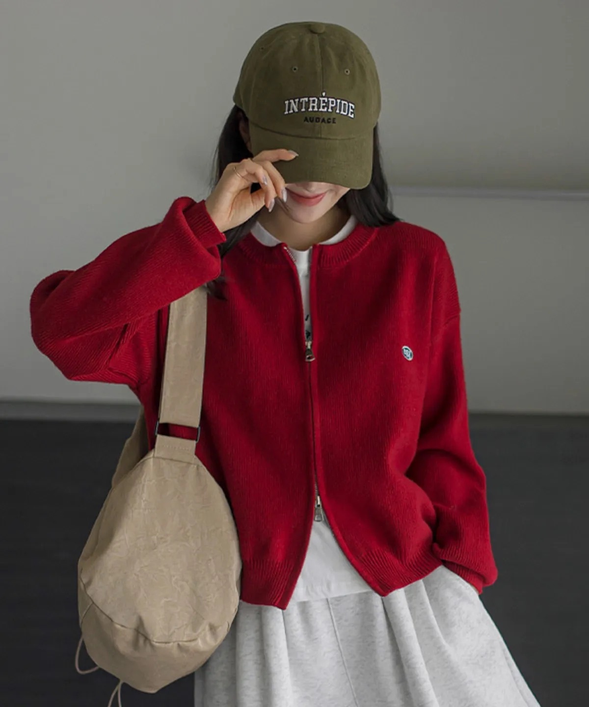 #現貨 FRENCHCHIC Cos Egg 刺繡雙向開襟針織外套