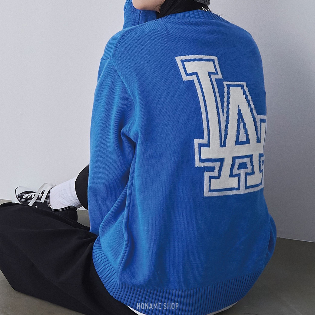 🔥限時特價🔥 MLB 美國職棒大聯盟 經典 LOGO 圓領 針織衫 六色 (女款)