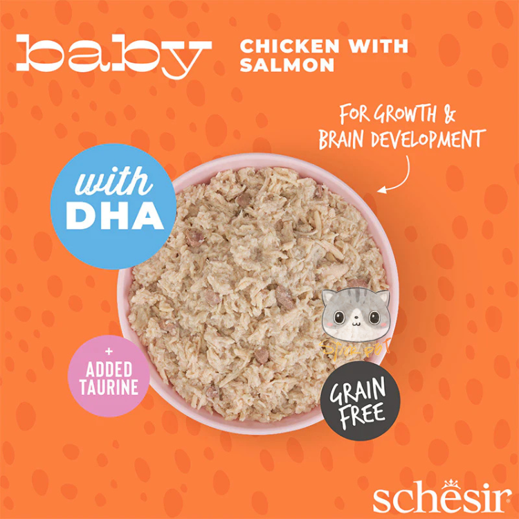 Schesir Baby Chicken with Salmon Cat Wet Food 70g