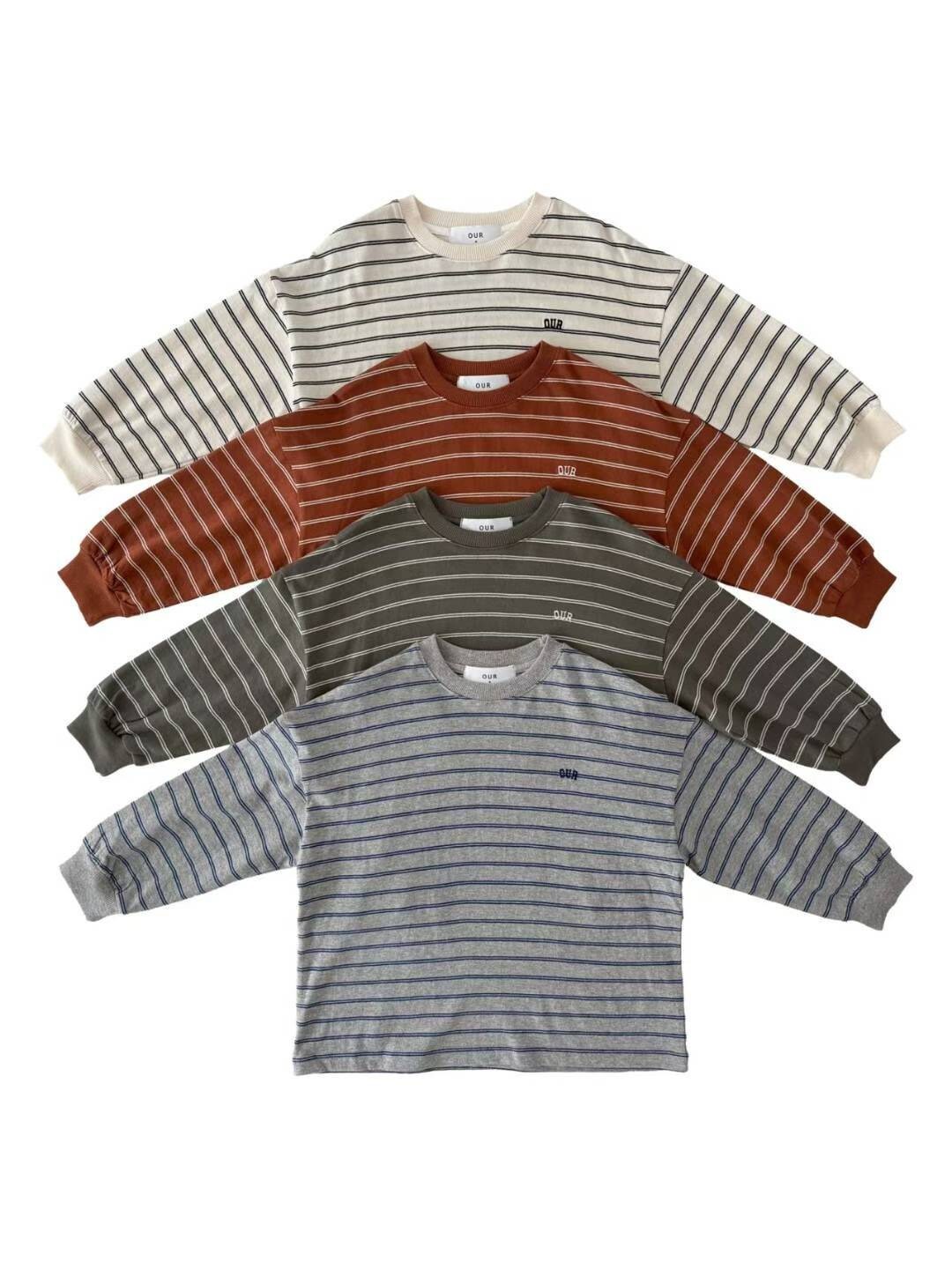 復古氛圍條紋上衣