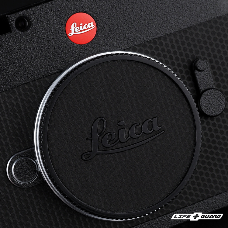 LIFE+GUARD 相機貼膜特寫示意，適用 Leica M EV1
