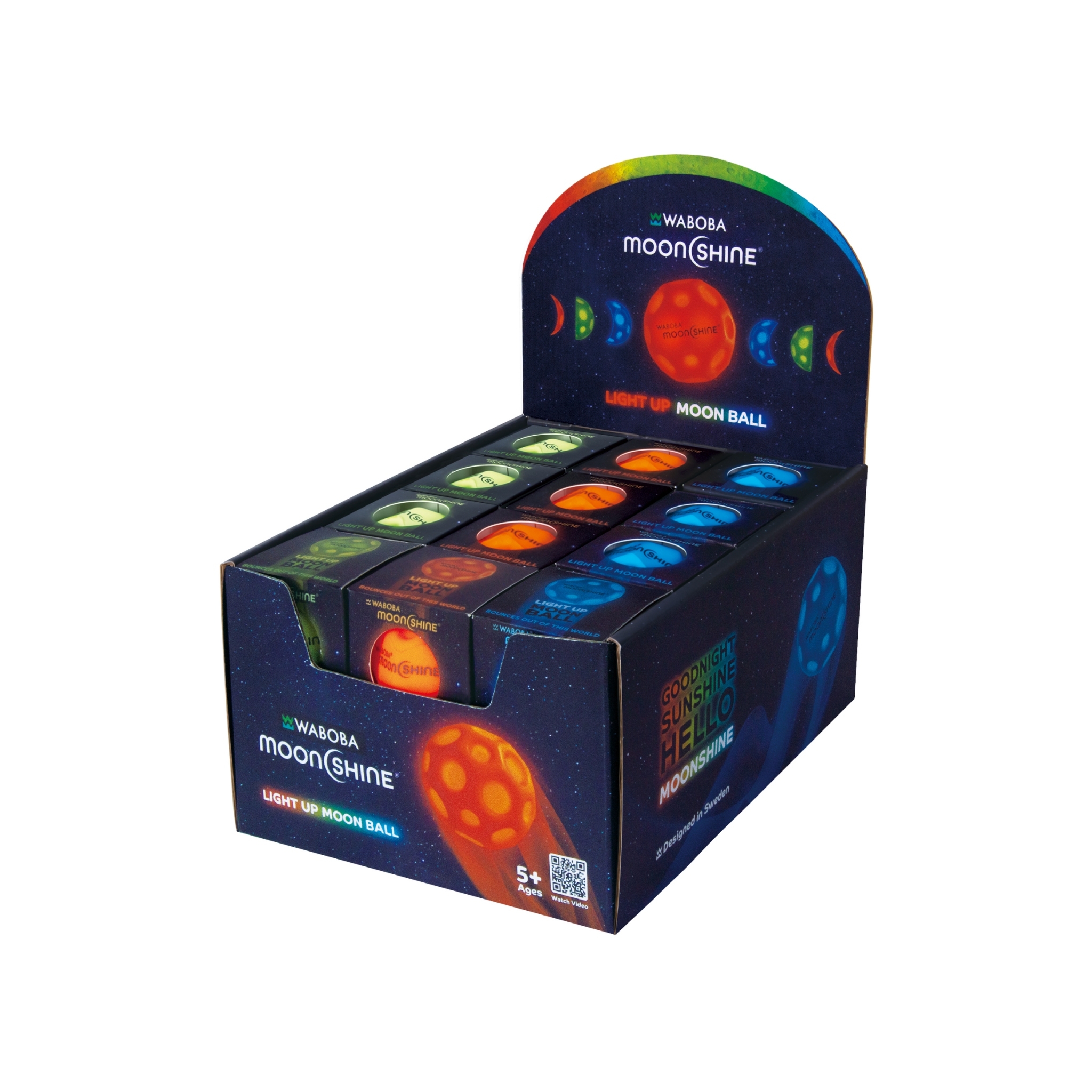 WABOBA閃閃月亮彈力球 (隨機出貨)  WA932252