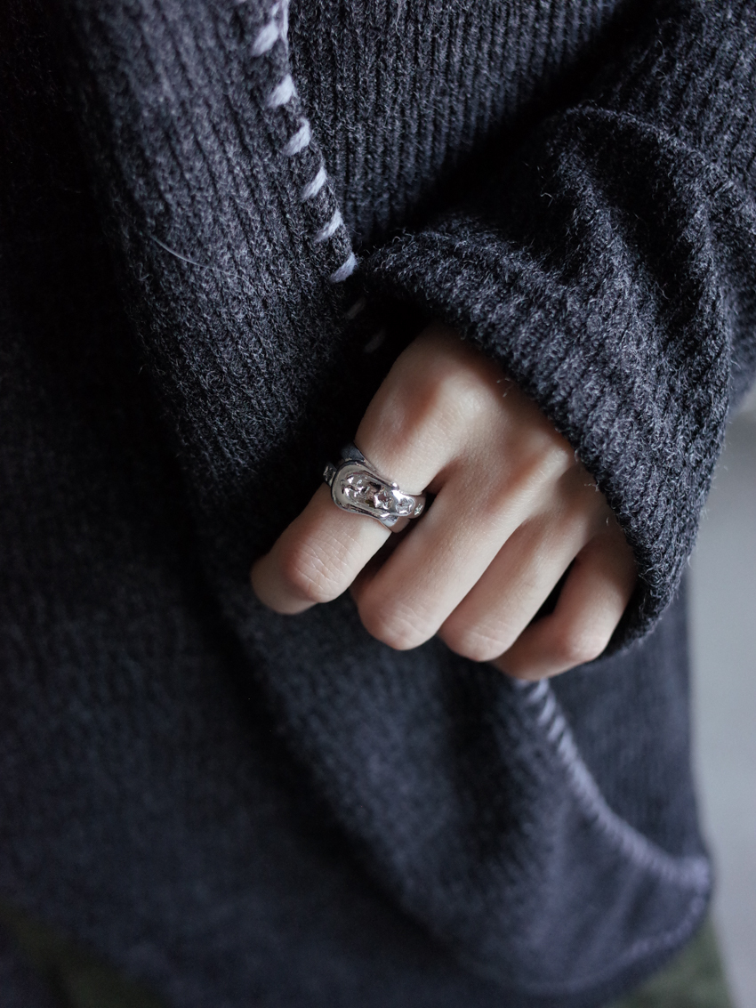 star ring with buckle detail