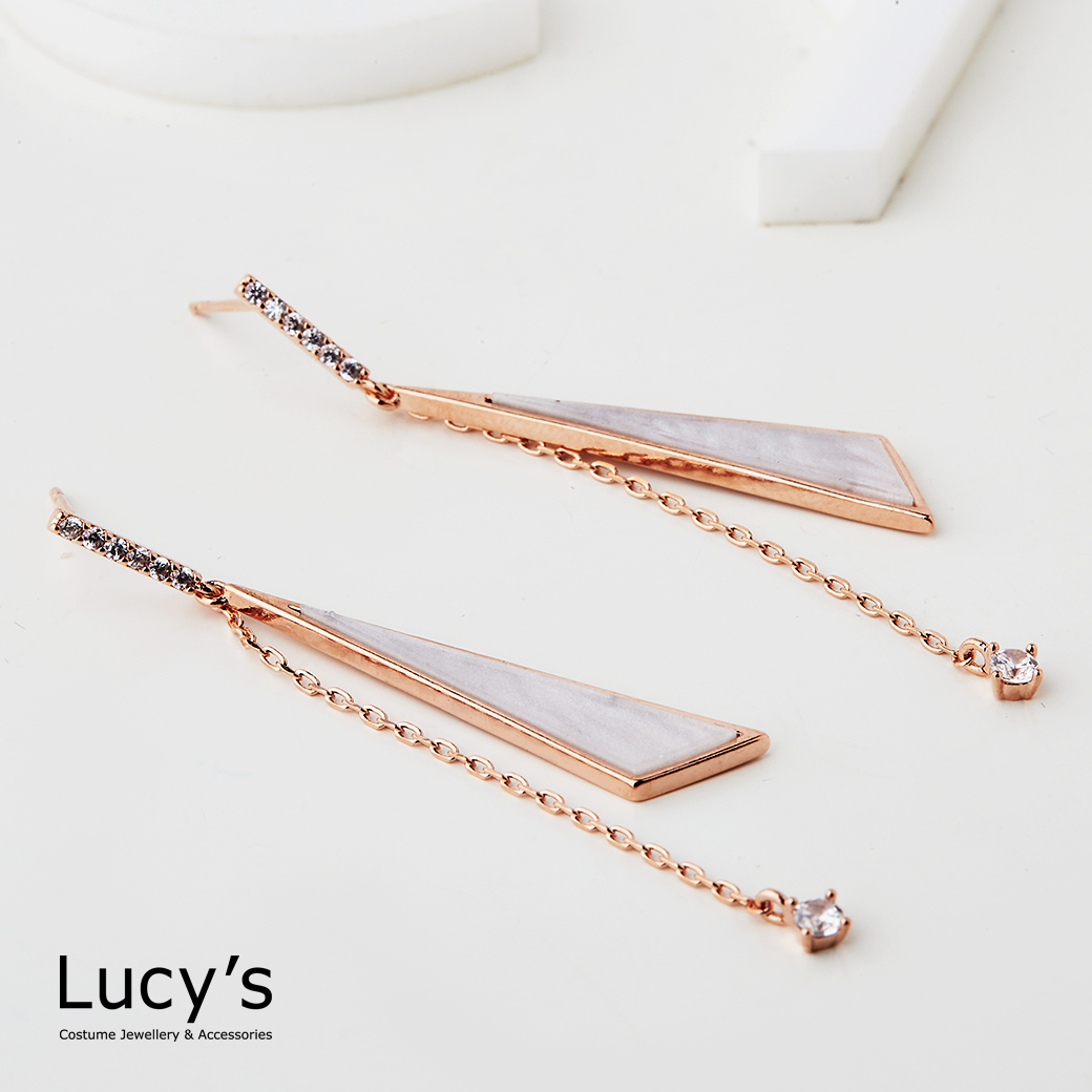 幾何光點 耳環 (二色) (125237/125239)