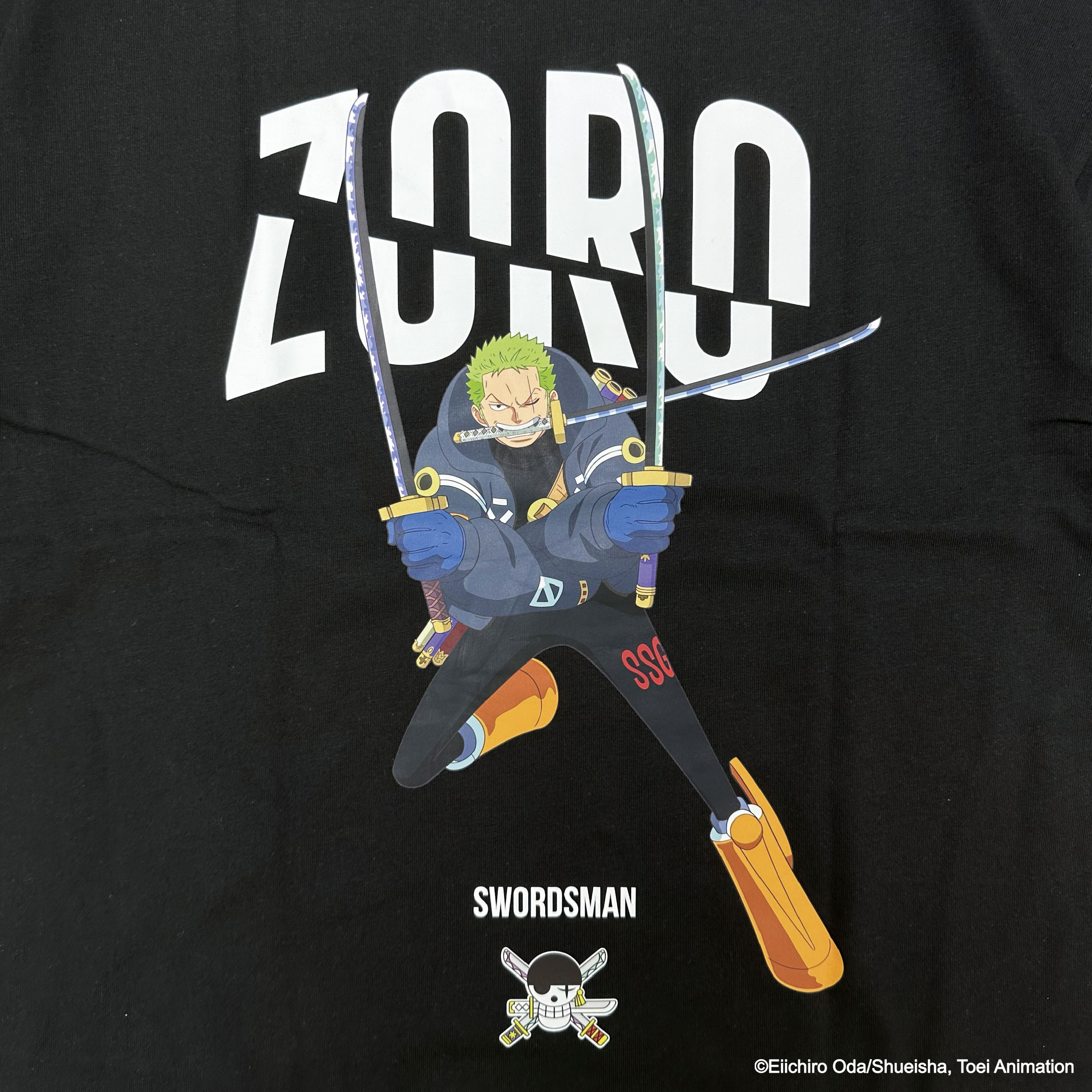 XCTRL® x 航海王 索隆寬版短T-黑