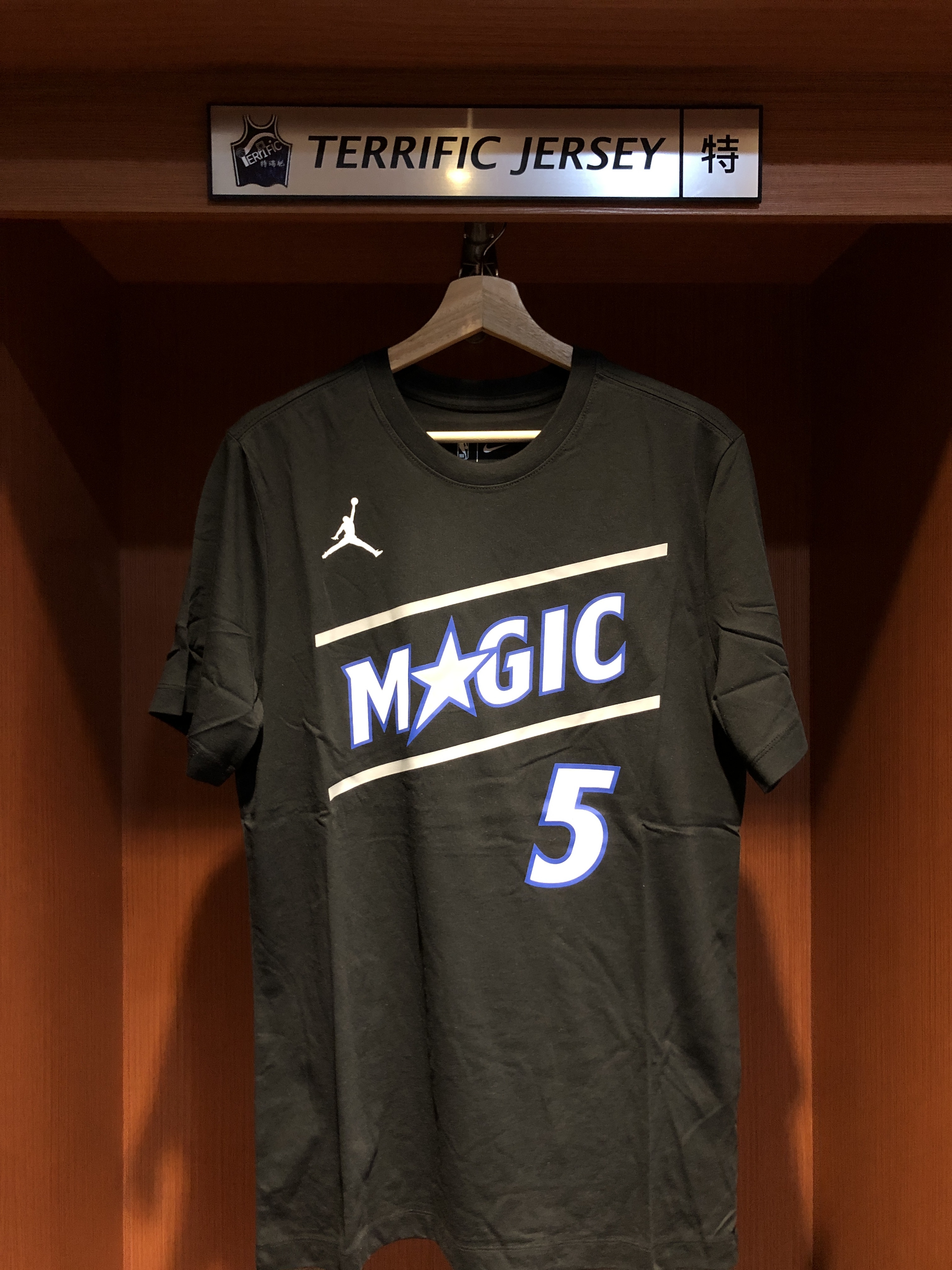 NBA短袖 Paolo Banchero 奧蘭多魔術黑 Statement Jordan Player Name Tee 棉質 短袖 全新