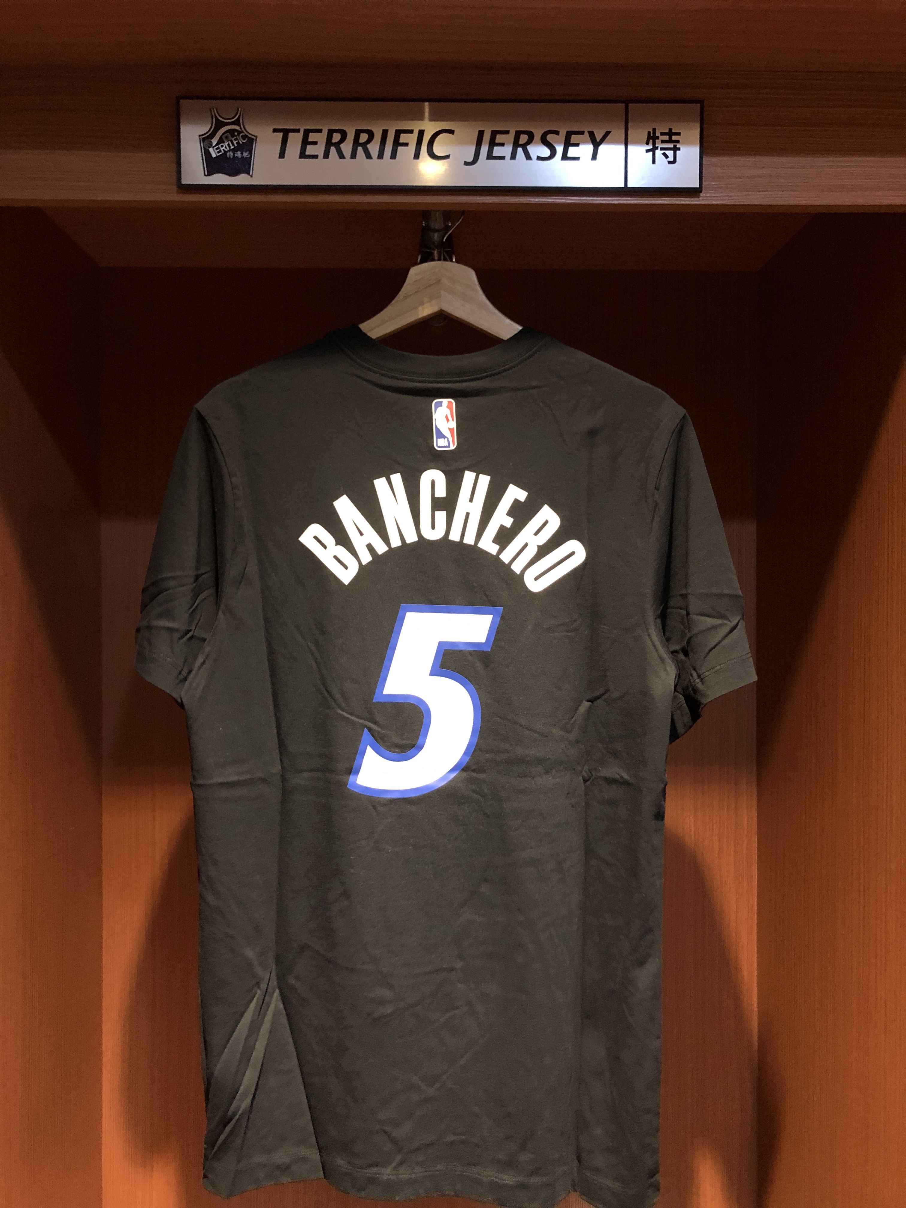 NBA短袖 Paolo Banchero 奧蘭多魔術黑 Statement Jordan Player Name Tee 棉質 短袖 全新