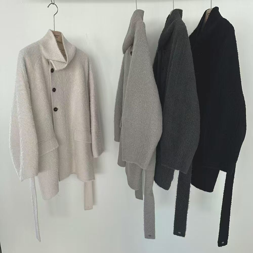 LF5226 發熱內里!!!文藝感企領羊毛外套