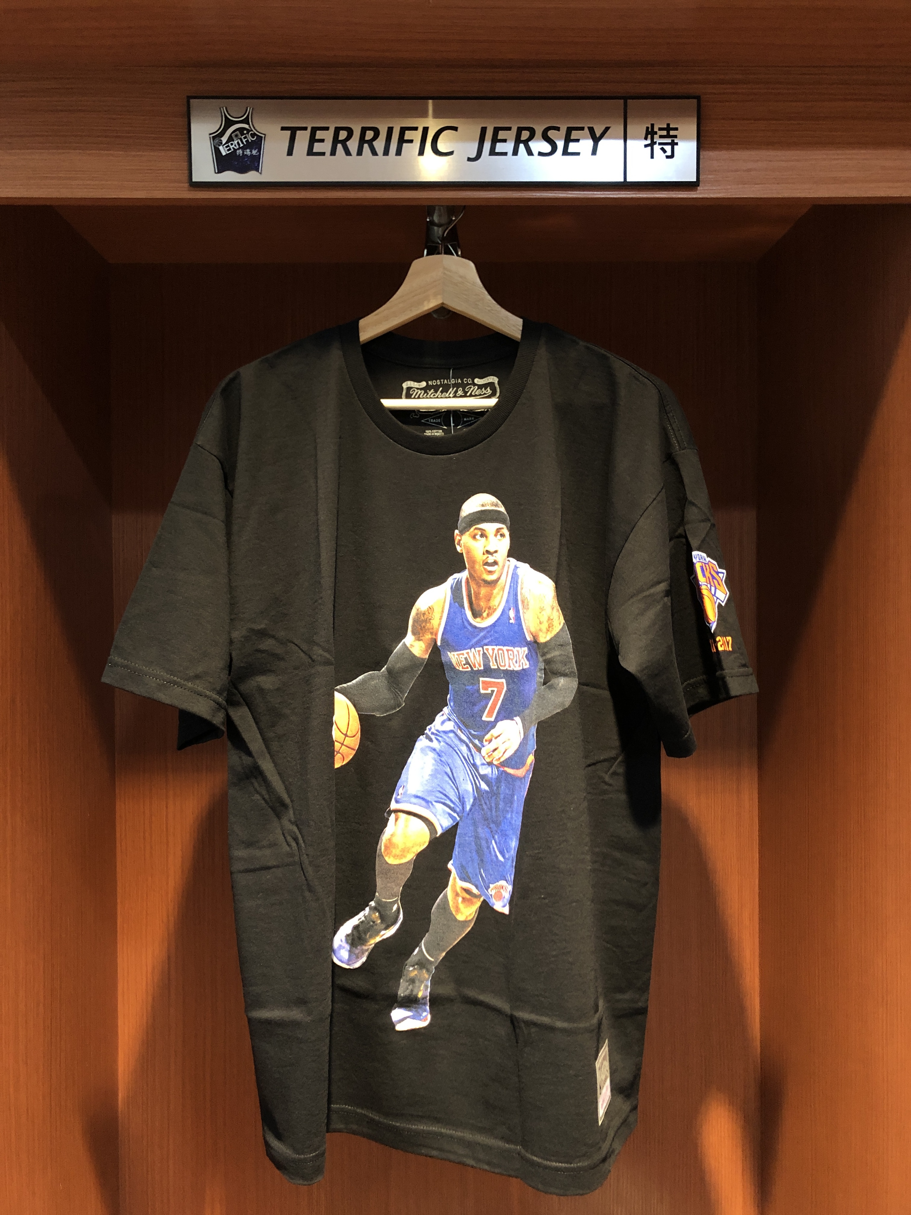 NBA短袖 Carmelo Anthony 紐約尼克 人像照片 名人堂 M&N Player Name Tee 棉質 短袖 全新