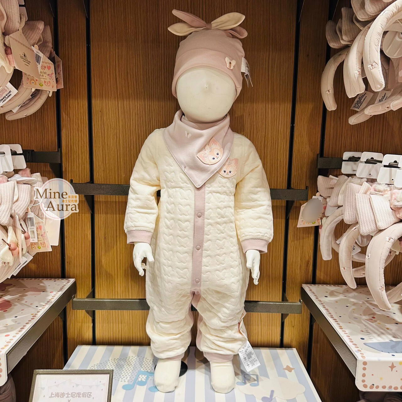 達菲 Duffy 與好友們 小小伙伴系列 玲娜貝兒 Lina bell 聯名款 嬰兒 包屁衣 4件組 禮盒 彌月禮 -上海迪士尼樂園