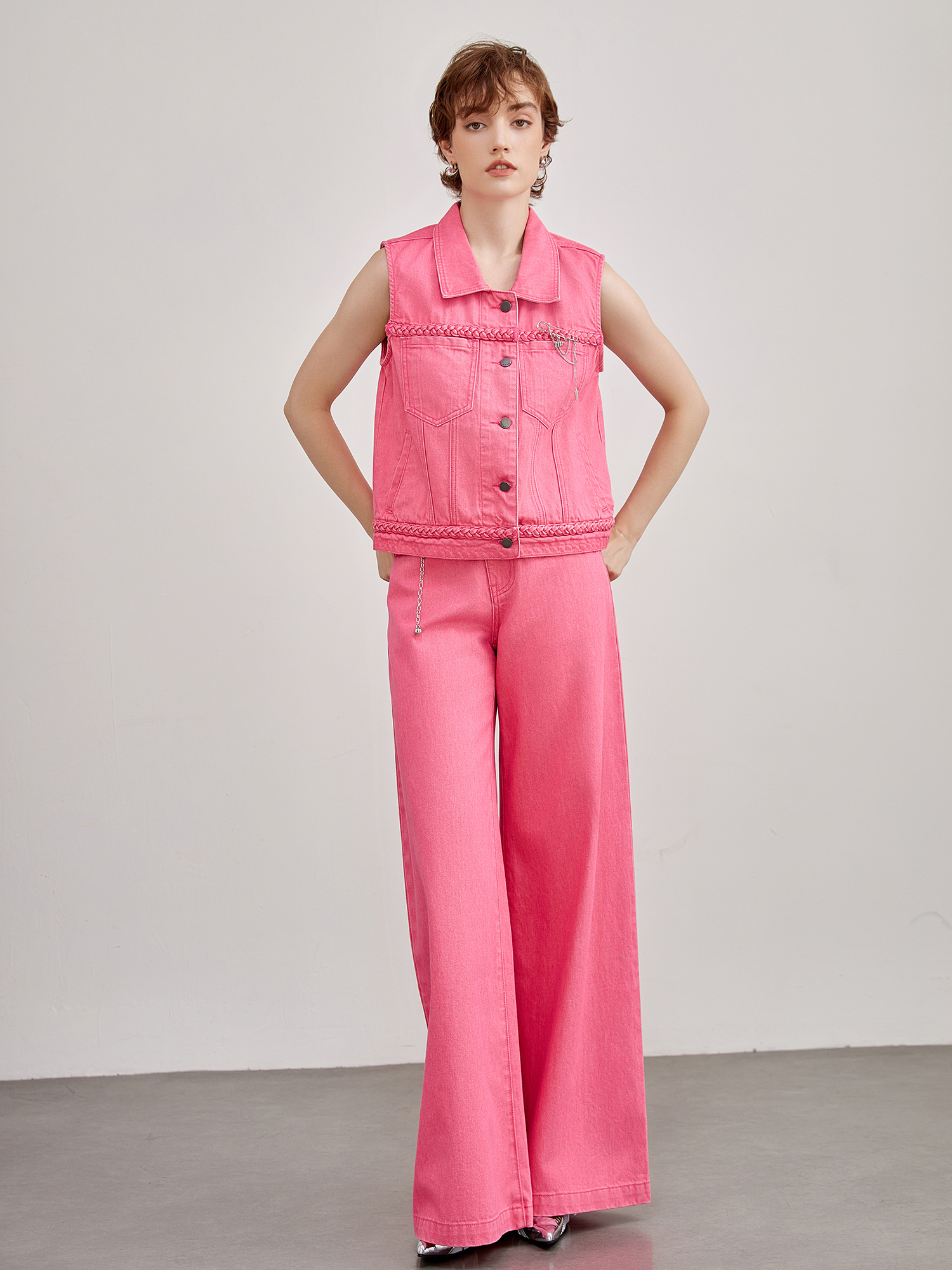 mi-tu 闊腿牛仔褲