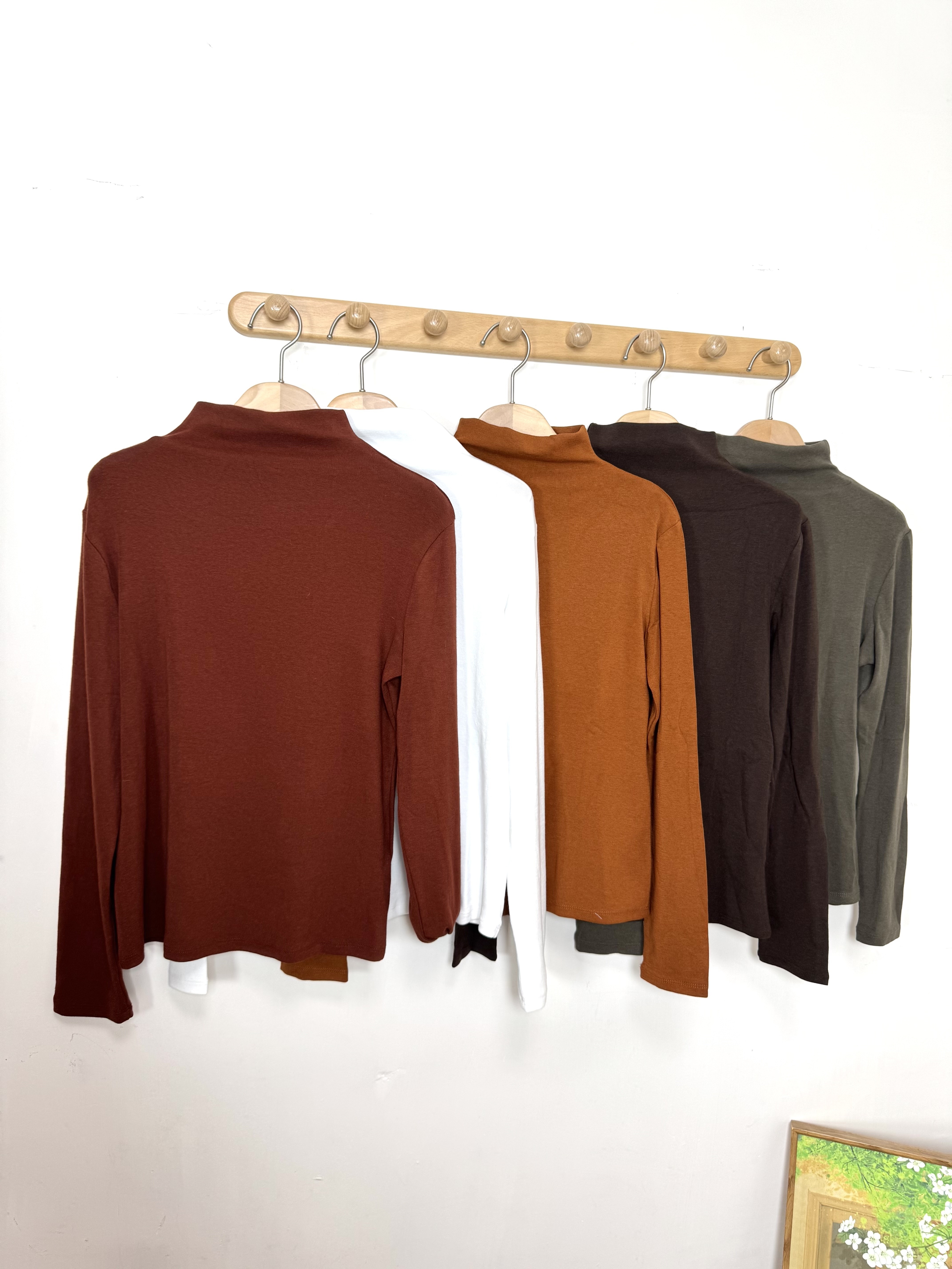 六色入！企領棉質軟熟打底