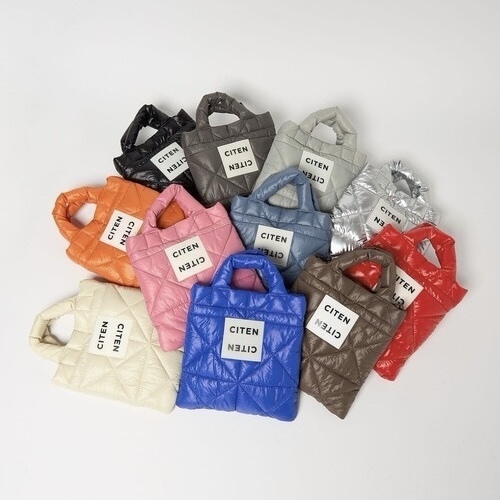 CITEN 迷你斜背包 手提包 三角格紋 多色 兩用包 日本代購