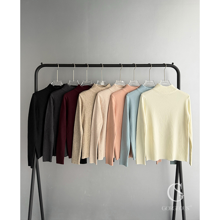 G9755 「11色′半高領兔茸保暖衣」