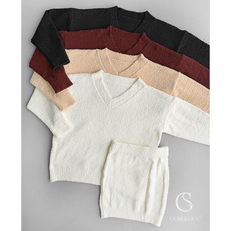 G9751 「毛巾料上衣+短裙」