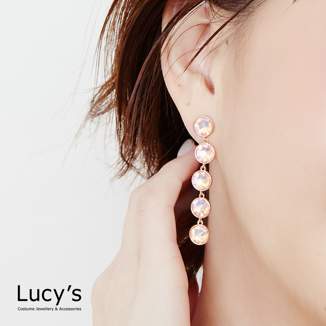 晶漾光點 耳環 (九色) (125594-125602)