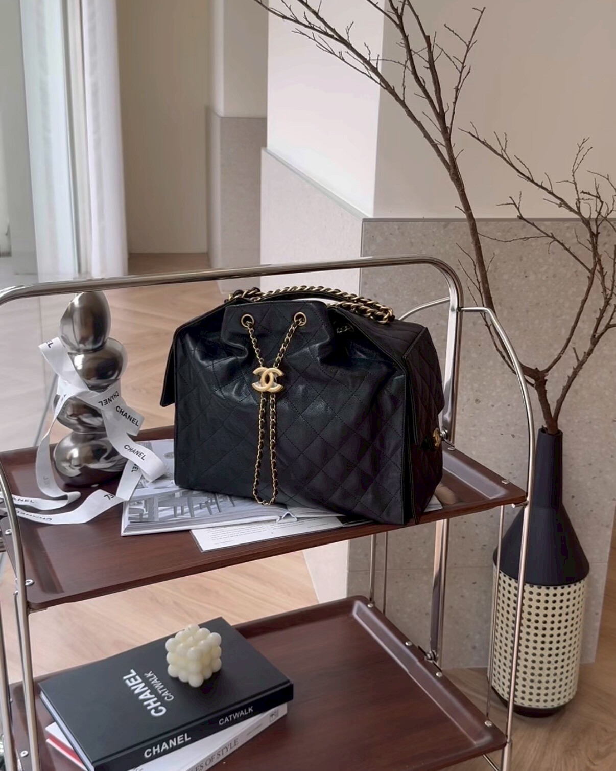 CHANEL｜25BAG 中號 黑金