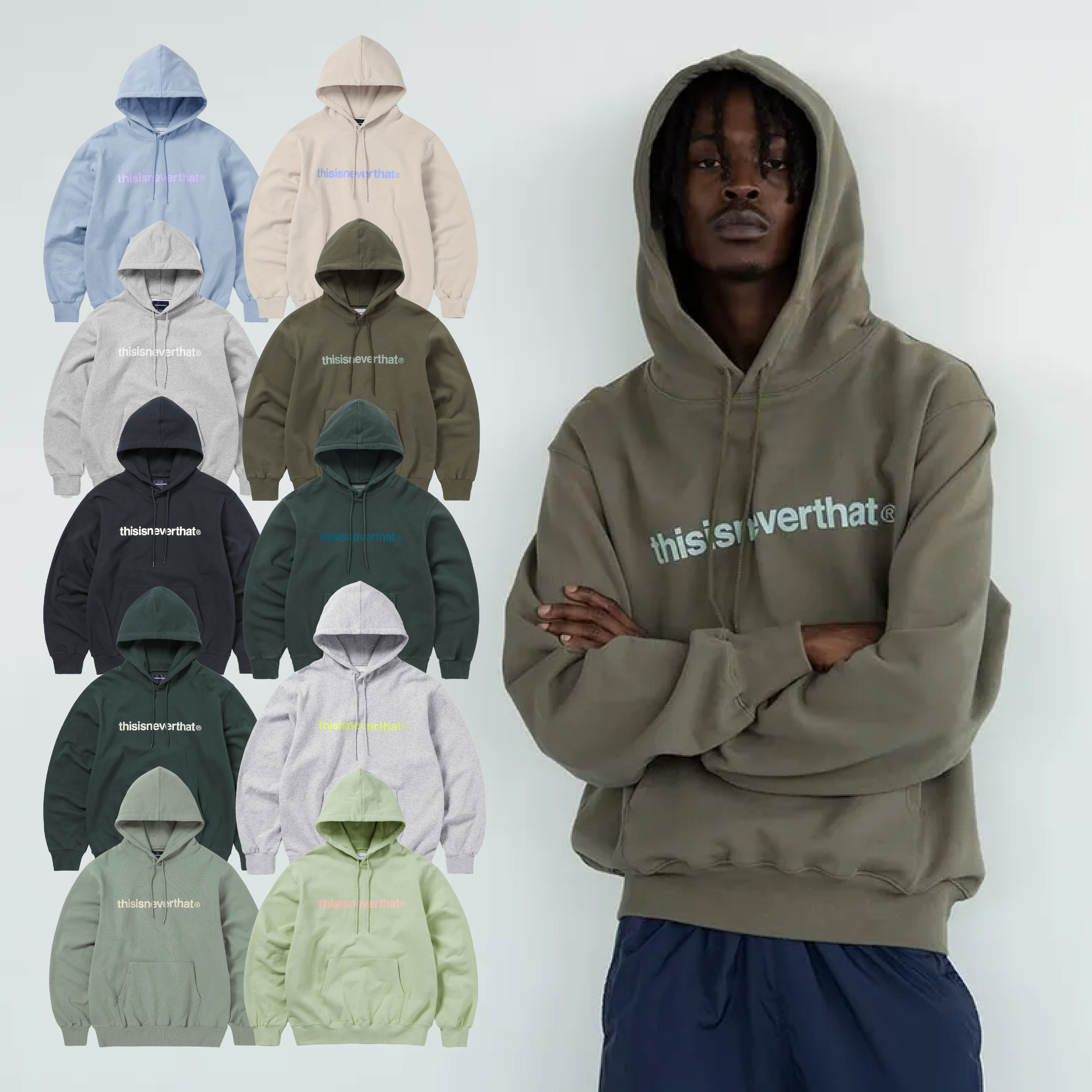 🇰🇷 THISISNEVERTHAT T-Logo LT Hoodie 抽繩帽T 長袖 多色 / 預購