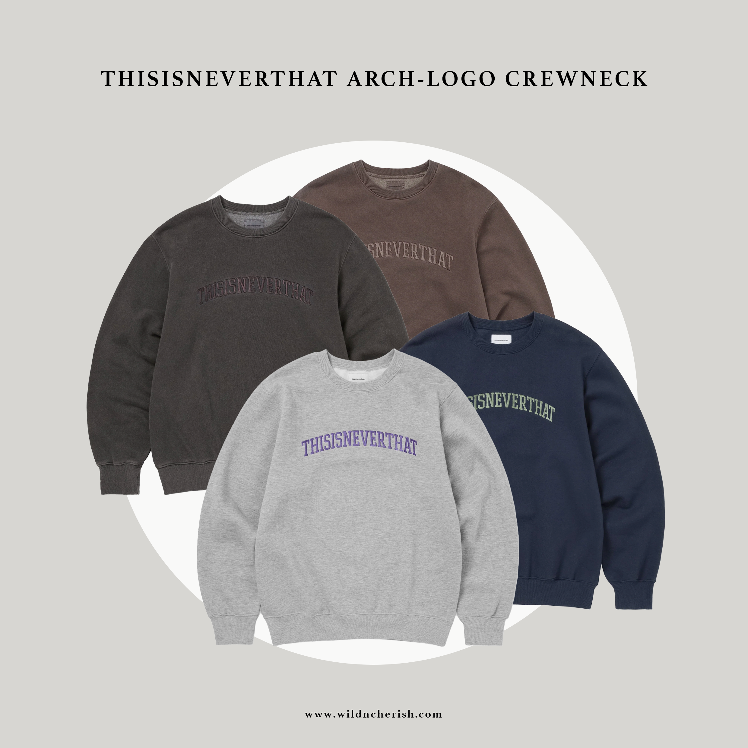 預訂 | Thisisneverthat Arch-Logo Crewneck