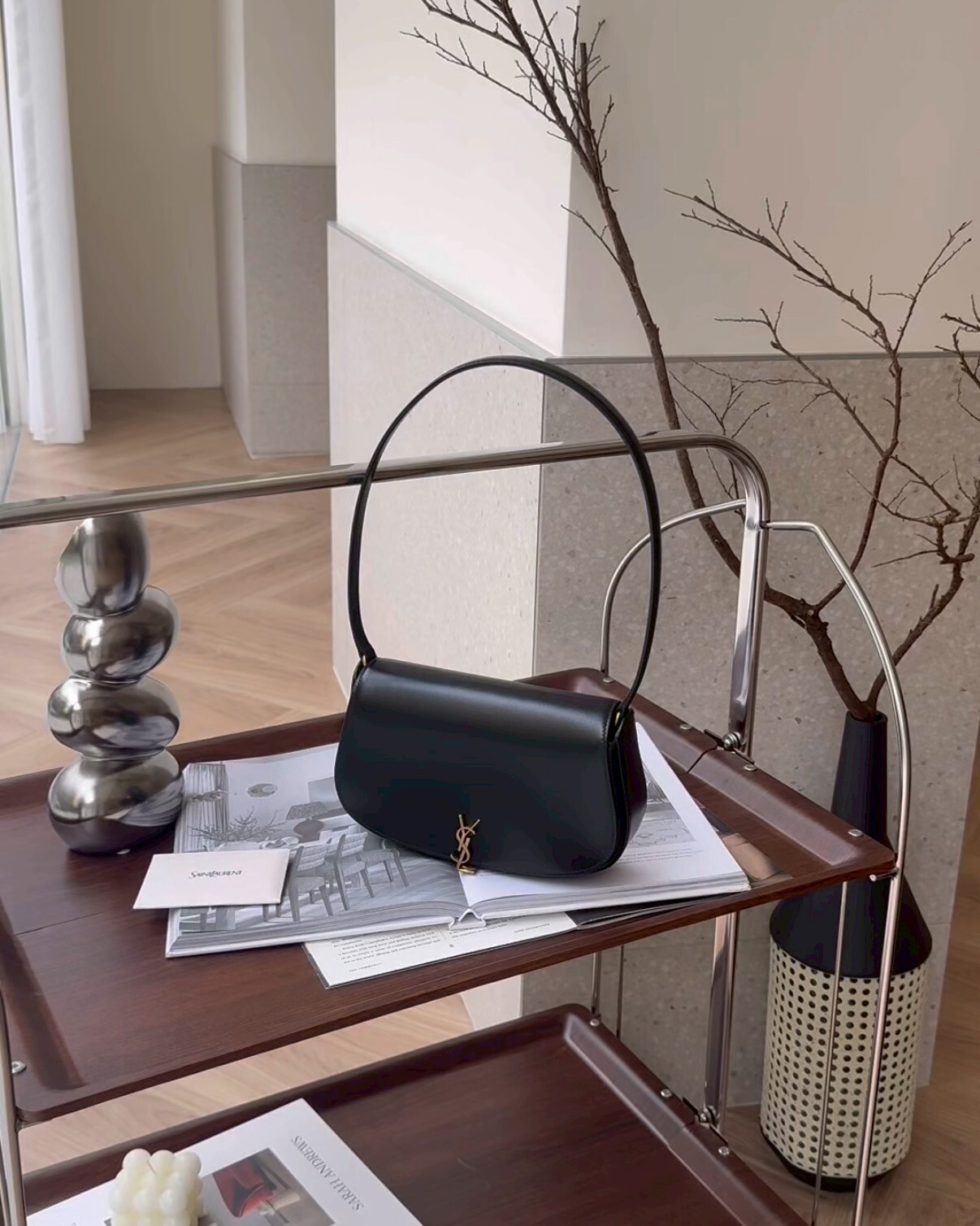 YSL｜VOLTAIRE 迷你腋下包 黑色