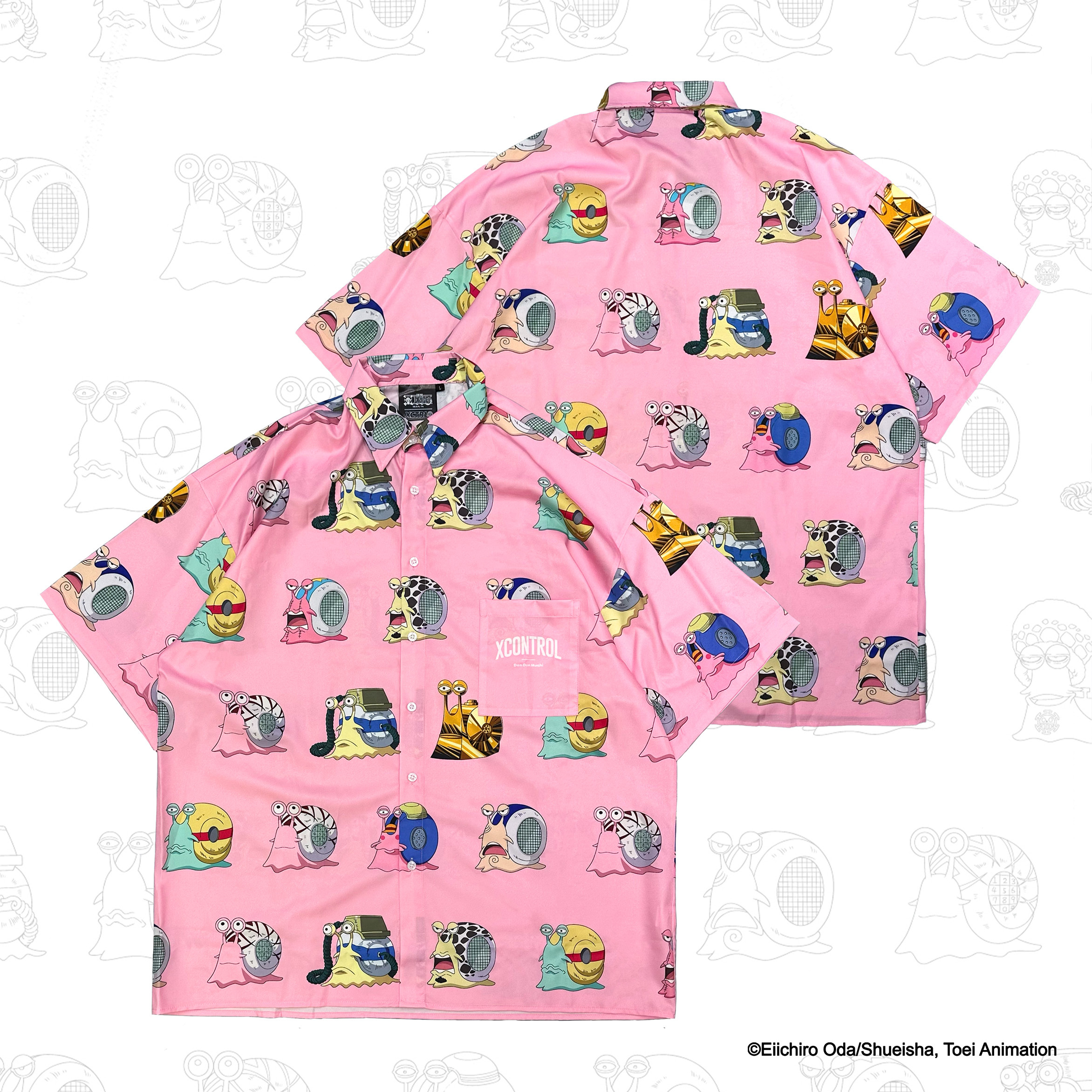 XCTRL® x 航海王 電話蟲短袖襯衫