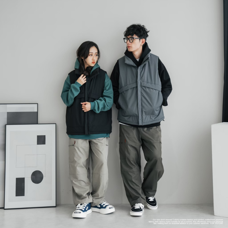 SBG 機能防潑水填充加絨立體背心