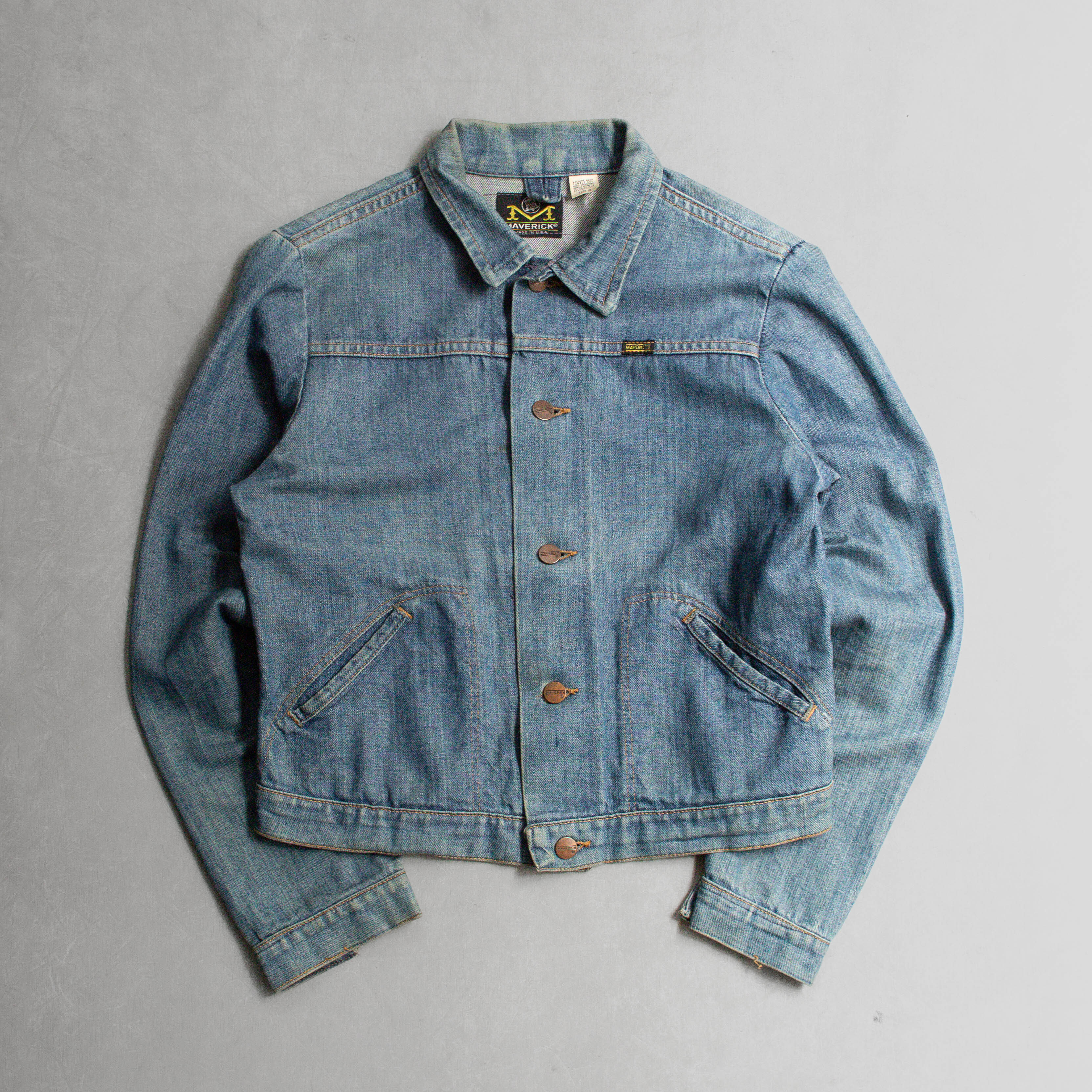 70S MAVERICK DENIM JACKET 美國製 淺藍 丹寧 外套 夾克