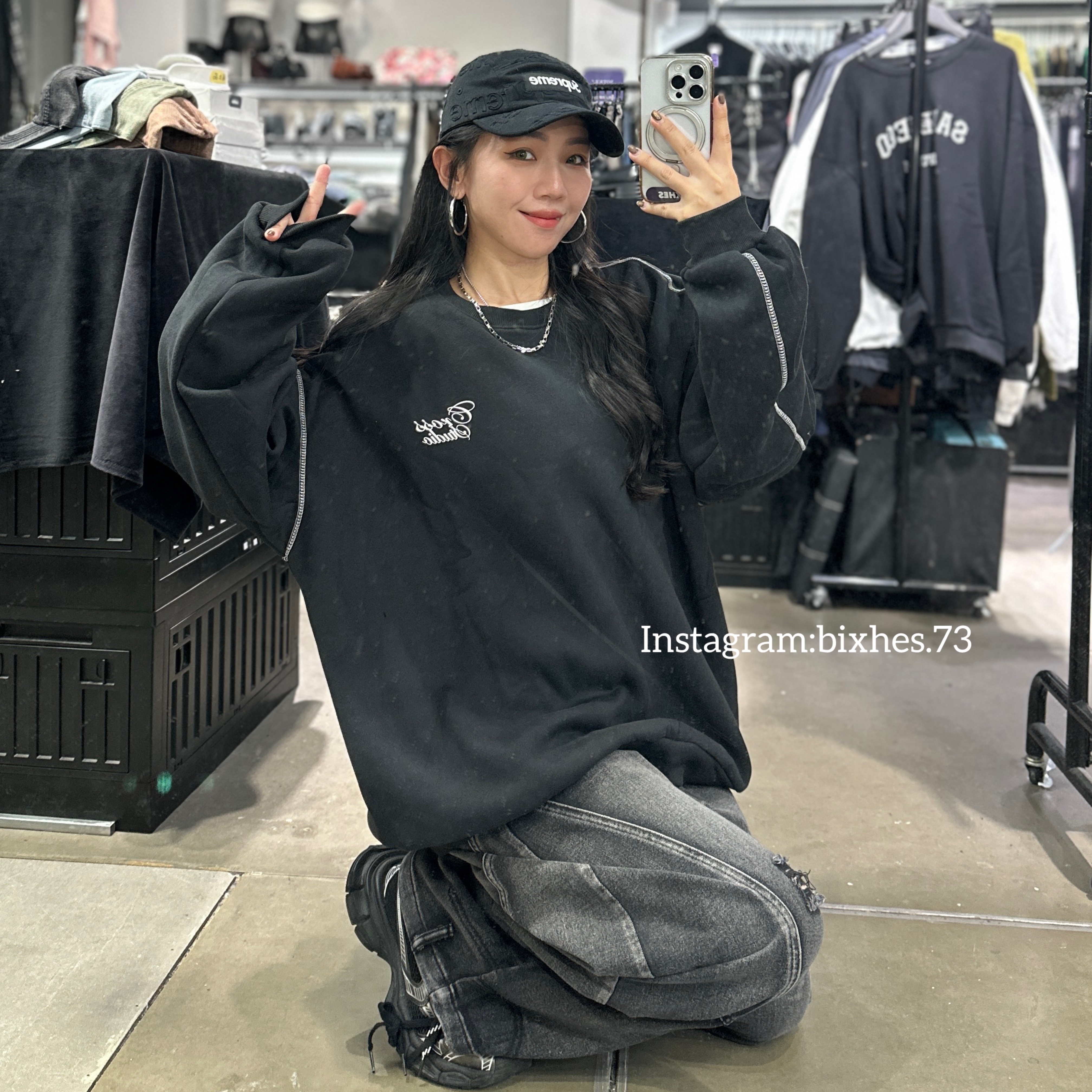 車線背草字刷毛大學T(B00055)