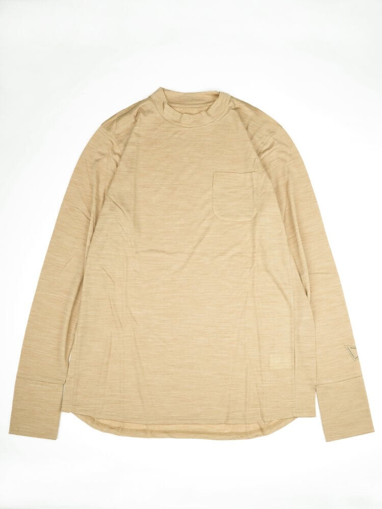 ATELIER BLUEBOTTLE MOCK-LONG SLEEVES 2023 ABBT0001 LARK BEIGE