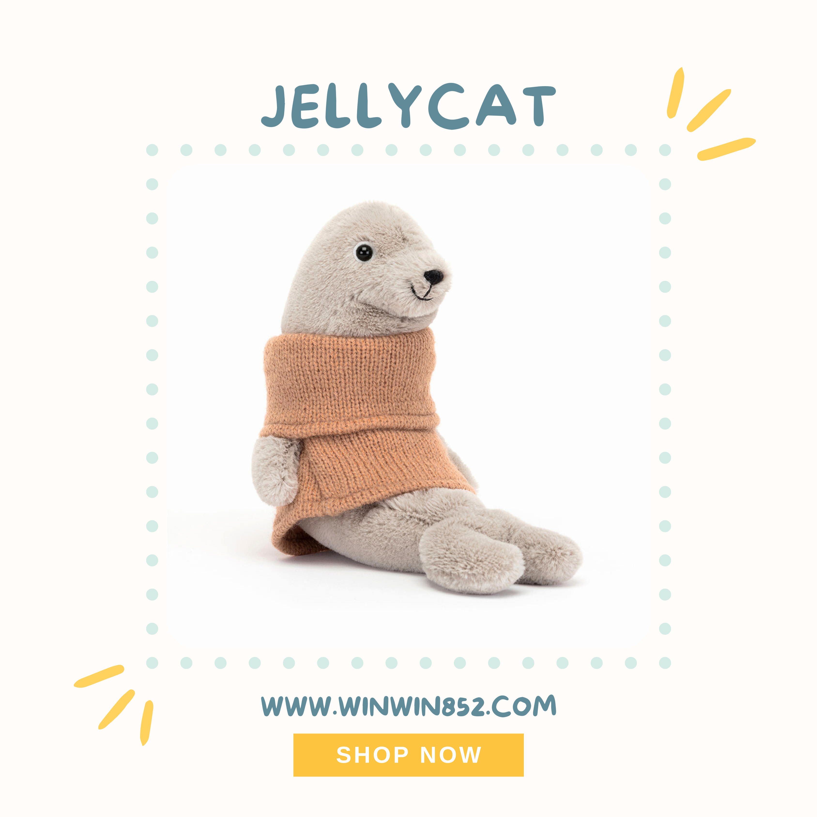 Jellycat Cozy Crew Seal