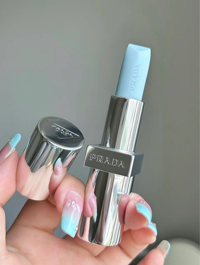 少 量 現 貨 (由倉庫直出)丨Prada Beauty lip balm 變色藍色潤唇膏 U001 ASTRAL PINK 3.8g丨mini 1.6g