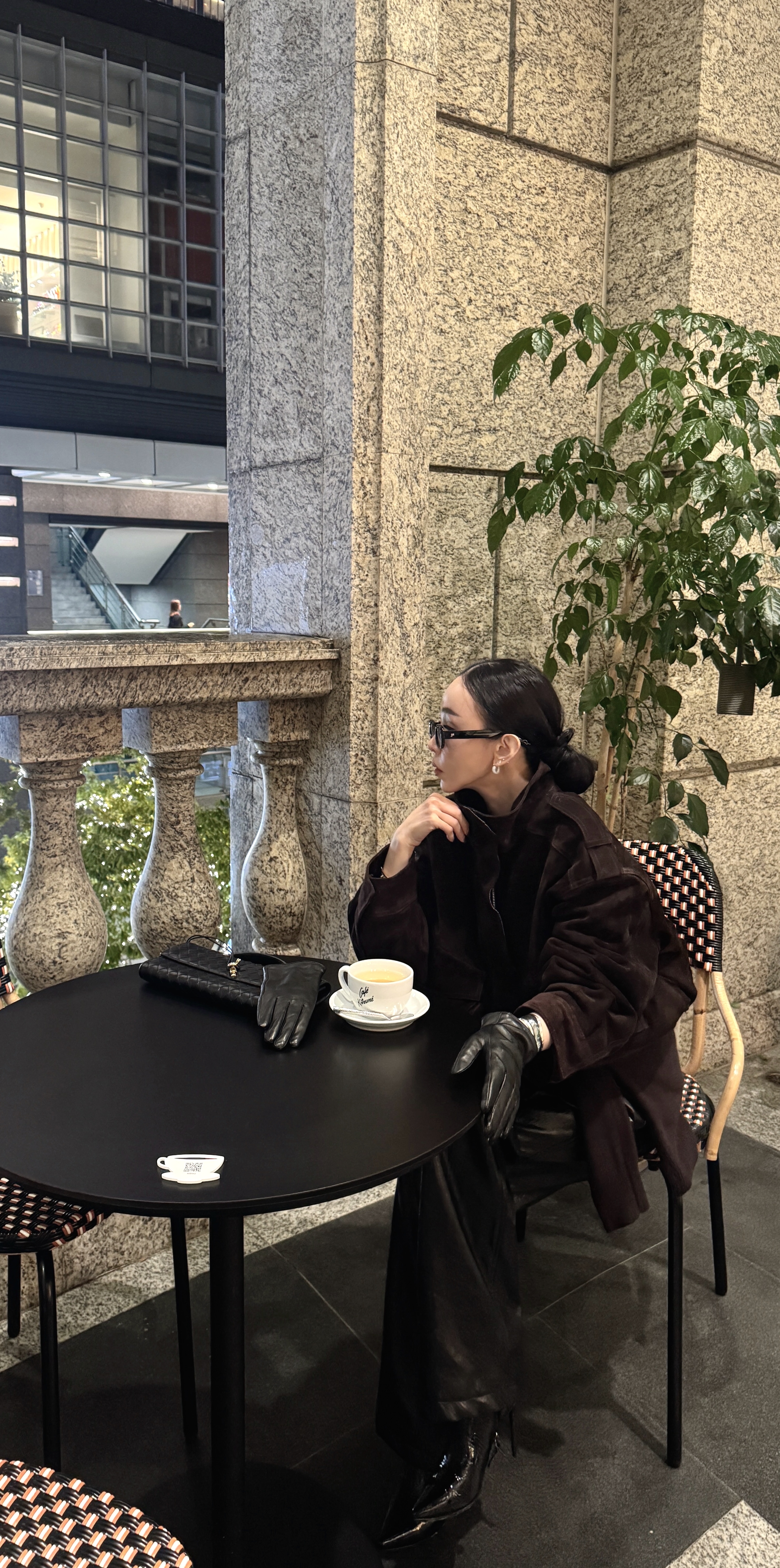 真麂皮立領外套